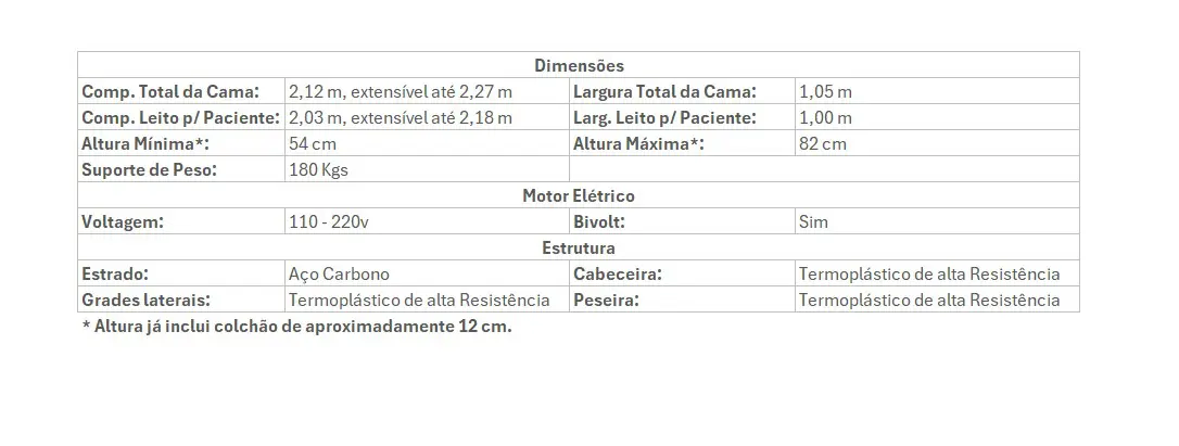 Cama Elétrica Hospitalar Evidence - Imagem 7
